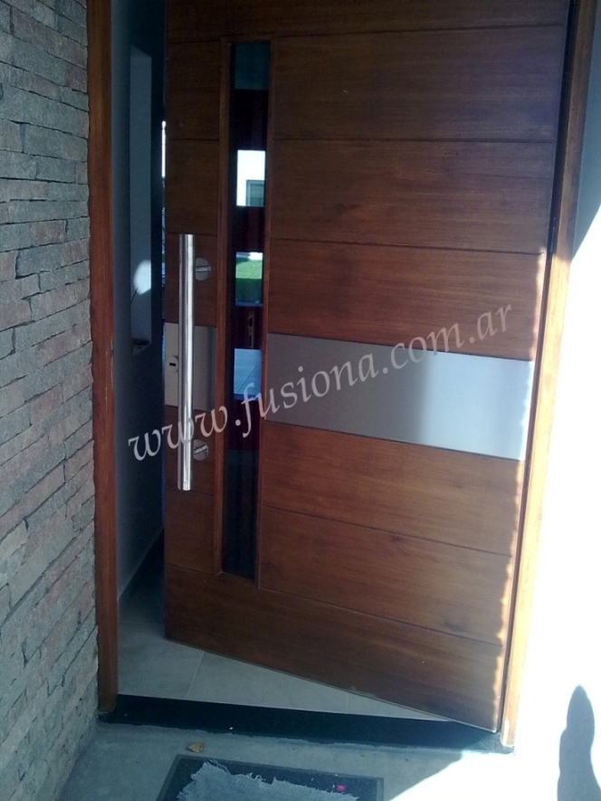 - Mas modelos de Puertas de entrada modernas de madera maciza, diseños