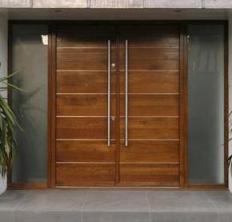 M015 puerta doble de madera